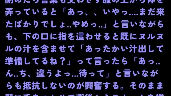今夜は無言で肉棒を膣奥に突き続ける日