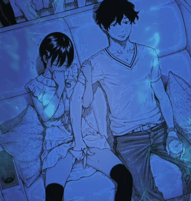 寄り添う男女のイラスト