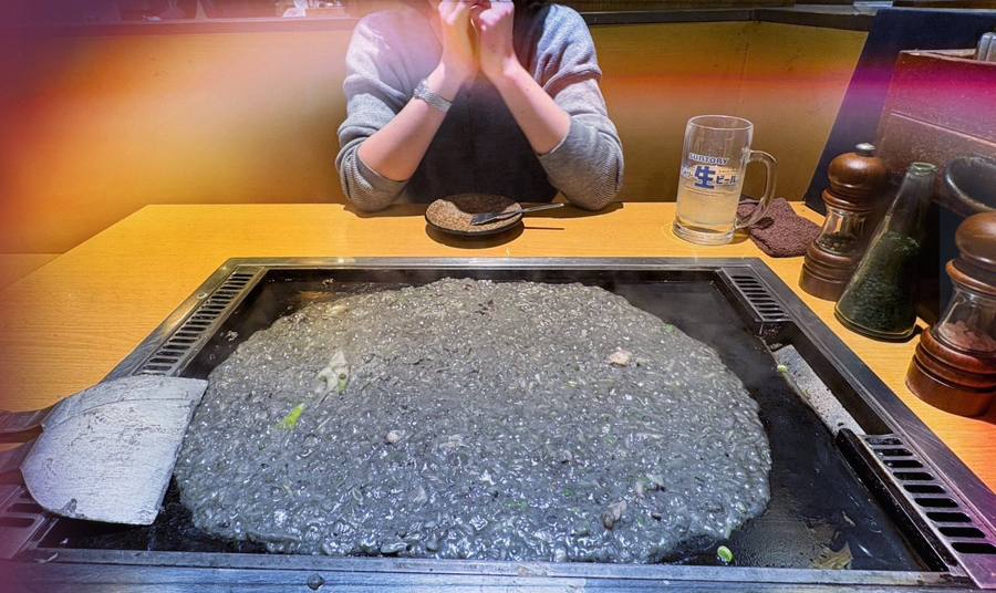 もんじゃ焼きの鉄板