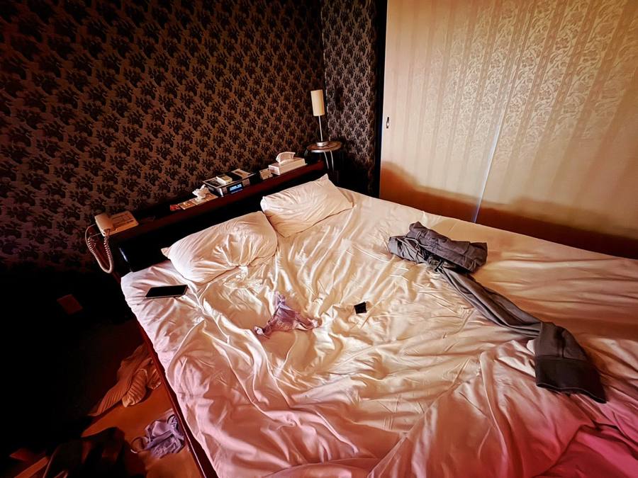 密会に使ったホテルの部屋